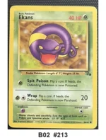 Pokemon TCG Card Bundle x5 - Cloyster, Ekans, Zubat + 2 more - Pre-Owned - Cards