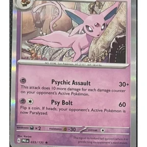 Espeon 033/131 holo Pokemon trading card - Prismatic Evolutions
