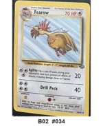 Pokemon TCG Card Bundle x5 - Persian, Fearow, Jigglypuff + 2 more - Pre-Owned - Cards