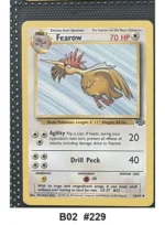 Pokemon TCG Card Bundle x5 - Jigglypuff, Fearow, Parasect + 2 more - Pre-Owned - Cards