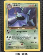Pokemon TCG Card Bundle x5 - Omanyte, Grimer, Golbat + 2 more - Pre-Owned - Cards