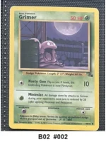 Pokemon TCG Card Bundle x5 - Omanyte, Grimer, Golbat + 2 more - Pre-Owned - Cards