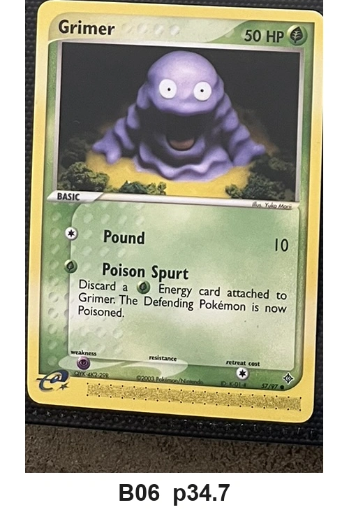 Pokemon TCG Grimer 57/97 - Dragon (Common) - Pre-Owned - Cards