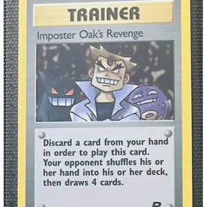 Imposter Oak's Revenge 76/82 Pokemon trading card - Team Rocket