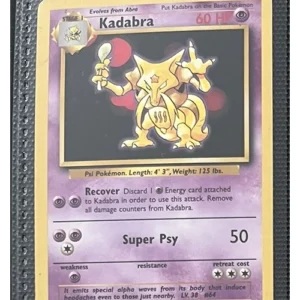 Kadabra 32/102 Pokemon trading card - Base Set
