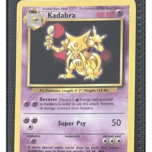 Kadabra 32/102 Pokemon trading card - Base Set