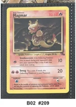 Pokemon TCG Card Bundle x5 - Magmar, Mr. Fuji, Cloyster + 2 more - Pre-Owned - Cards