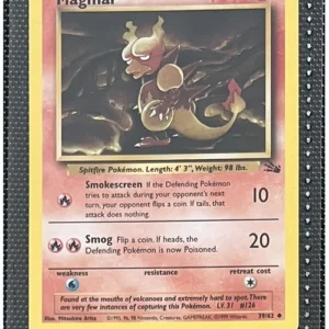 Magmar 39/62 Pokemon trading card - Fossil