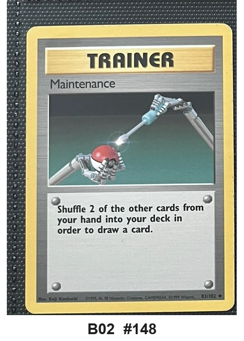 Pokemon TCG Maintenance 83/102 - Base Set (Uncommon) - Pre-Owned - Cards