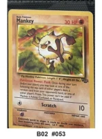 Pokemon TCG Card Bundle x5 - Persian, Gloom, Mankey + 2 more - Pre-Owned - Cards