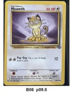Pokemon TCG Card Bundle x5 - Eevee, Meowth, Weepinbell + 2 more - Pre-Owned - Cards