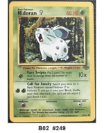 Pokemon TCG Card Bundle x4 - Rhydon, Nidoran ♀, Marowak + 1 more - Pre-Owned - Cards