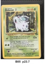 Pokemon TCG Card Bundle x4 - Eevee, Jigglypuff, Nidoran ♀ + 1 more - Pre-Owned - Cards