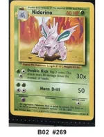 Pokemon TCG Card Bundle x5 - Nidorino, Dewgong, Defender + 2 more - Pre-Owned - Cards