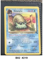 Pokemon TCG Card Bundle x5 - Omanyte, Gastly, Sandslash + 2 more - Pre-Owned - Cards