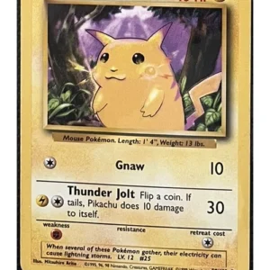Pikachu 58/102 Pokemon trading card - Base Set