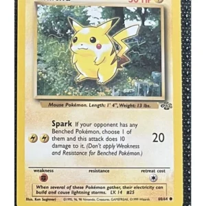 Pikachu 60/64 Pokemon trading card - Jungle