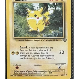 Pikachu 60/64 Pokemon trading card - Jungle