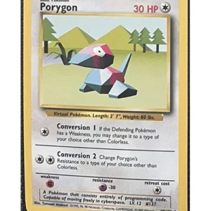 Porygon 39/102 Pokemon trading card - Base Set