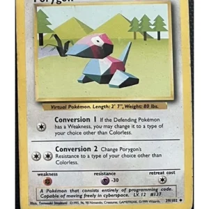 Porygon 39/102 Pokemon trading card - Base Set