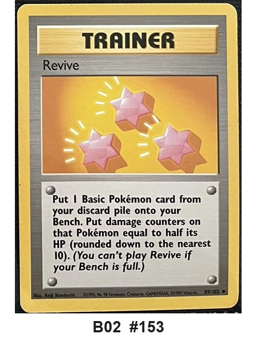 Pokemon TCG Revive 89/102 - Base Set (Uncommon) - Pre-Owned - Cards