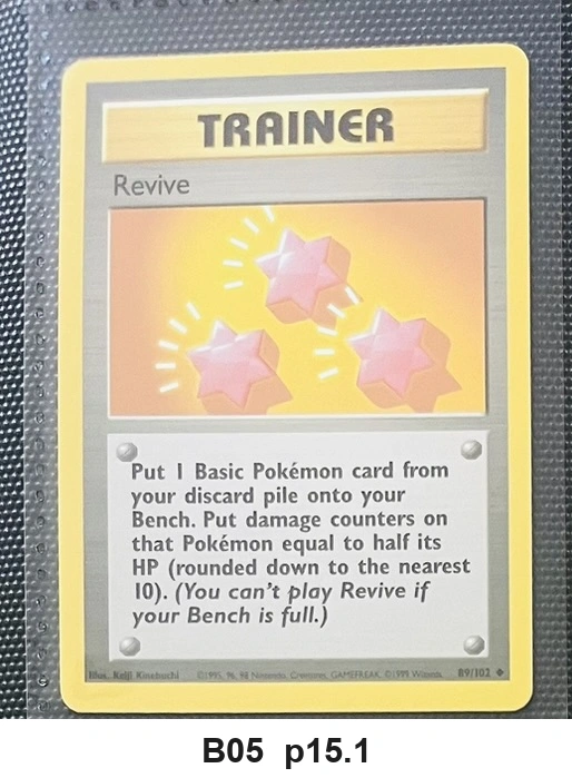 Pokemon TCG Revive 89/102 - Base Set (Uncommon) - Pre-Owned - Cards
