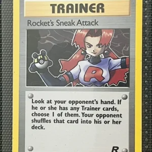 Rocket's Sneak Attack 72/82 holo Pokemon trading card - Team Rocket