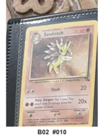 Pokemon TCG Card Bundle x5 - Omanyte, Gastly, Sandslash + 2 more - Pre-Owned - Cards