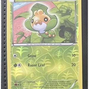 Sewaddle 4/98 reverse holo Pokemon trading card - Emerging Powers