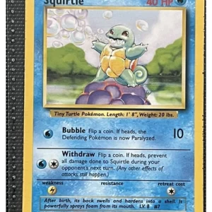 Squirtle 63/102 Pokemon trading card - Base Set