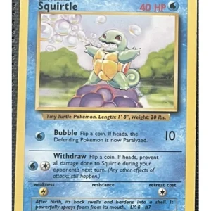 Squirtle 63/102 Pokemon trading card - Base Set