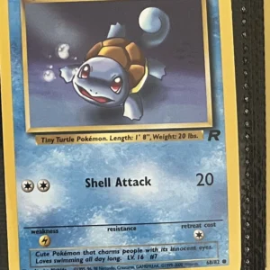 Squirtle 68/82 Pokemon trading card - Team Rocket