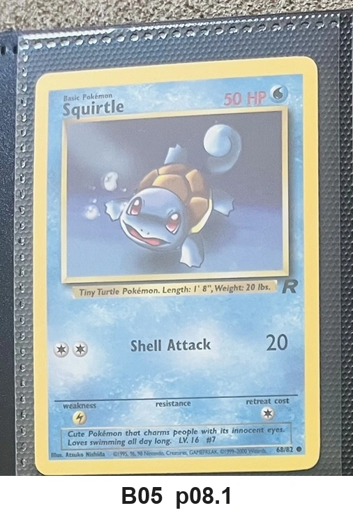 Pokemon TCG Squirtle 68/82 - Team Rocket (Common) - Pre-Owned - Cards