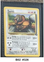 Pokemon TCG Card Bundle x4 - Tauros, Nidorina, Goldeen + 1 more - Pre-Owned - Cards