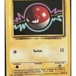 Voltorb 67/102 Pokemon trading card - Base Set