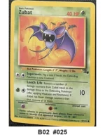 Pokemon TCG Card Bundle x5 - Ekans, Kabuto, Zubat + 2 more - Pre-Owned - Cards